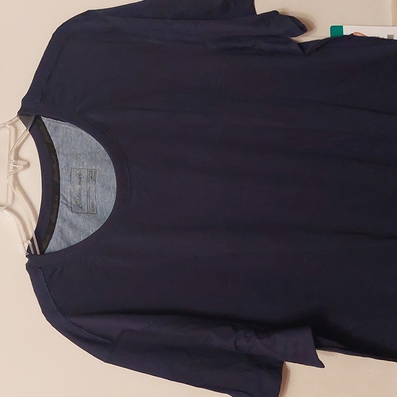 Eddie Bauer Blue Solid Lounge Tshirt Mens EG XL - Picture 16 of 16